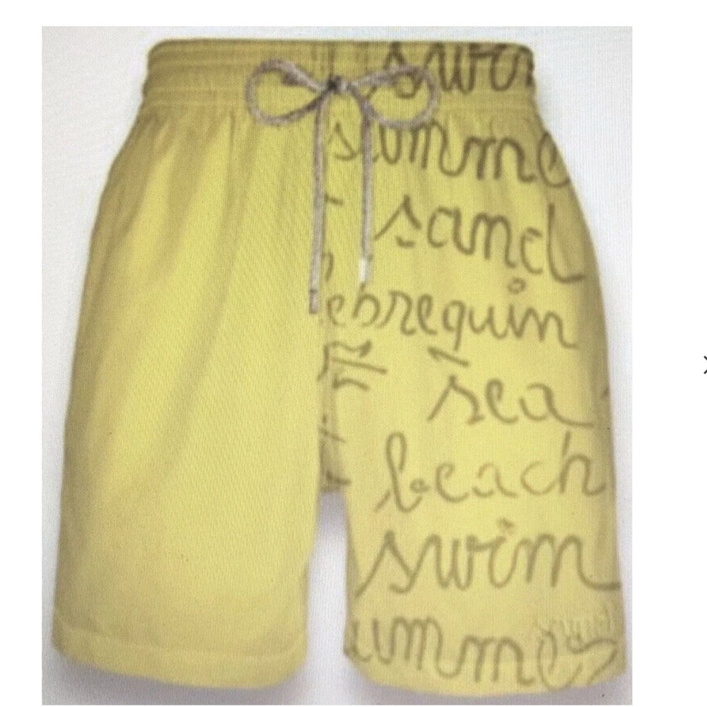 New Vilebrequin MOOREA WATER-REACTIVE SAND Swim Trunks 10 yo